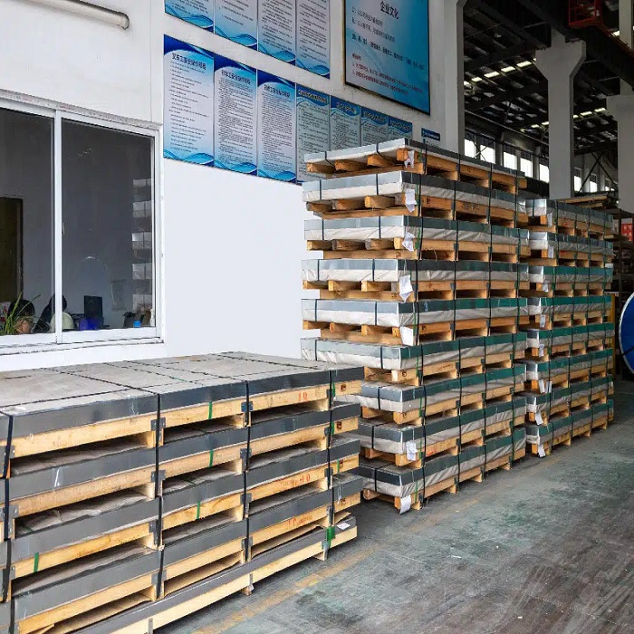 Sheets-2 Shrink-wrapped Super Duplex 32750 plates labeled Made in India