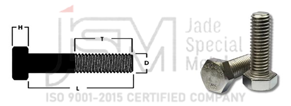 A320 Grade L7 Heavy Hex Bolt Size Chart