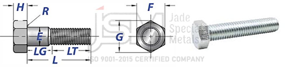 Dimension of Stud Bolts