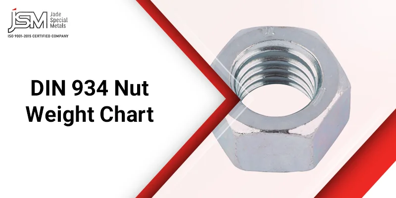 DIN 934 Nut Weight Chart